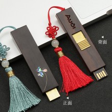 創(chuàng)意中國風(fēng)古風(fēng)紅木質(zhì)U盤 車載告高速定制刻字