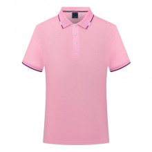 定制polo衫翻領200g蘭精棉間色翻領 工作服團體服飾 