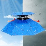 釣魚(yú)傘頭戴式帽子傘遮太陽(yáng)傘防雨定制公司廣告促銷禮品